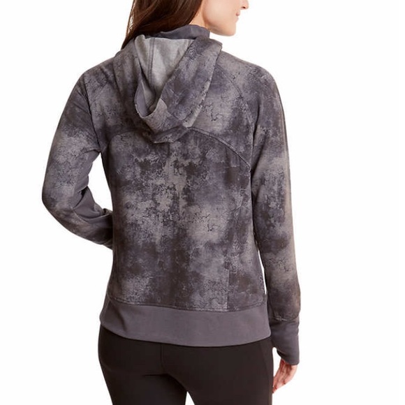 NEW Danskin Gray Zip Up Hoodie Jacket Athleisure - Picture 3 of 4